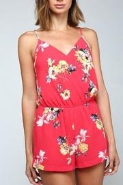  Coral Floral Romper