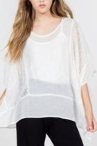  Contrast Crochet Poncho