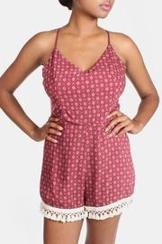  Tapestry Burgundy Romper