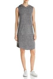  Leopard-print Hoodie Dress