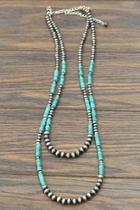  Natural-heishi-turquoise Navajo-pearl Necklace