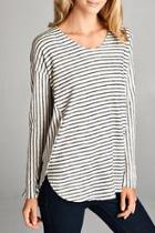  Long-sleeve Stripe Top