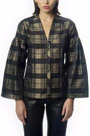  Plaid Taffeta Blouse