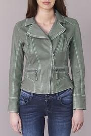  Olive Leather Jacket