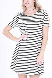  Striped Tee Shirt Dress