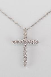  Diamond Cross Pendant, 18 Chain