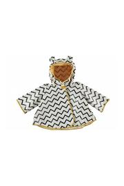  Black Zigzag Raincoat