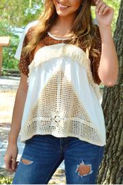 Suede Applique Top