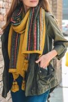  Mustard Boho Scarf