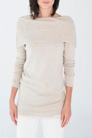  Beige Shoulder Sweater