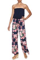  Wide-legged Floral Jumpsuit