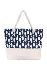  Whale Print Tote Bag