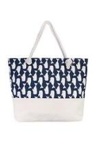  Whale Print Tote Bag