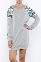  Sequin Sweatshirt Dress