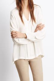  Satin V-neck Blouse