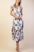  Floral Tiered Maxi-dress