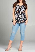  Floral Sleevelss Top