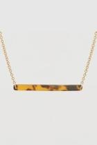  Tortoise Bar Necklace