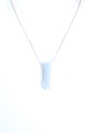  Agate Necklace - 7.5 Inch Chain