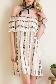  Patterned Sleeveless Dress