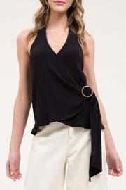  Buckle Detail Halter Top