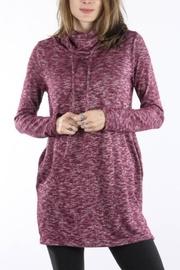  Two-tone Cowlneck Tunic