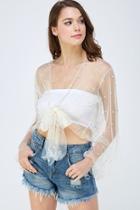  Mesh Beaded Top