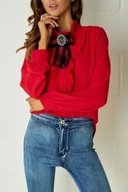  Red Ribbon Blouse