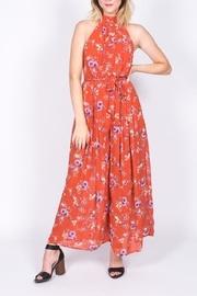  Floral Halter Jumpsuit