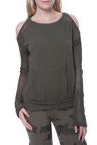  Olive Mesh Pullover