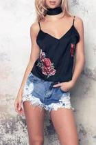  Floral Choker Cami