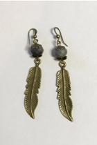  Bronze Feather Earrings