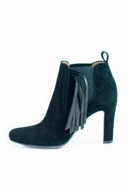  Fringe Ankle Booties Black