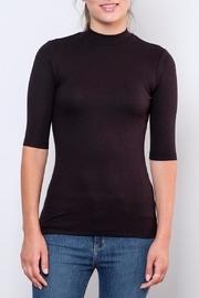  Fitted Mock-neck Top