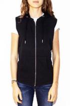  Sleeveless Zipped Hoodie