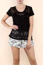  Primrose Black Top