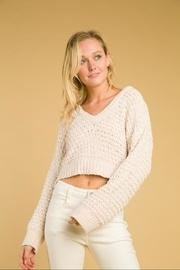  V-neck Long-sleeve Sweater