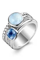  Blue Cz Ring