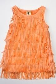  Peach Fringe Dress