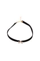  Suede Bow Choker Necklace