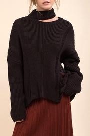  Asymmetric Destroyed Sweater
