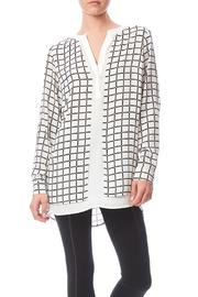  White Check Blouse