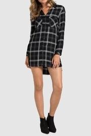 Fray Hem Shirtdress
