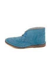  Blue Suede Lace Up Boot