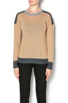  Color Block Cashmere Sweater