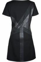  Black Geometric Dress
