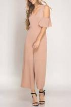  Blush Cropped Jumpsuit