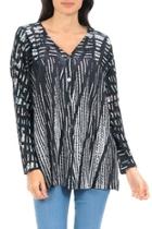  Abstract Button-up Cardigan
