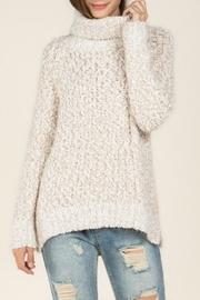  Oversized Fuzzy Turtleneck
