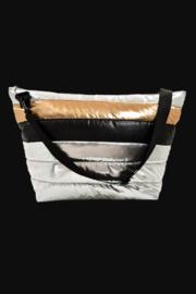  Mixed Metallic Weekender Bag